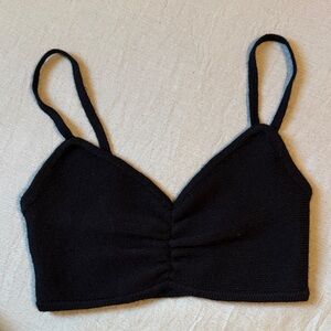 Black Knit Bralette